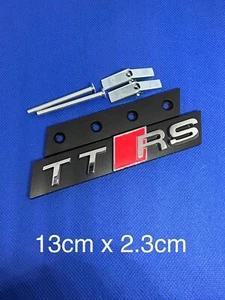 TTRS Logo Emblème Avant calandre chrome TT TTS TTRS - Foto 1 di 5