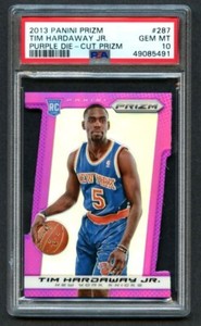 2013-14 Panini Prizm Purple Die Cut /49 TIM HARDAWAY JR RC #287 PSA 10 GEM MT