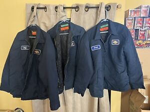 Vintage Sunoco Mechanics Blue Jack uniform Lot Of 3 Red Kap XL