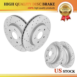 Front & Rear Brake Rotors Set of 4 for 2007-2016 Honda CR-V 2007-2012 Acura RDX - Bild 1 von 6