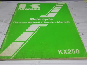 Kawasaki '82 KX250-B1  models owner's manual & service manual - Bild 1 von 3