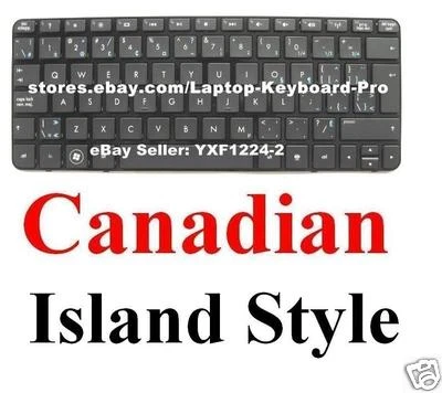 Keyboard for HP mini 210 210-1000 210-1090ca 210-1170ca 210-1095ca - CA Canadian - Imagen 1 de 2