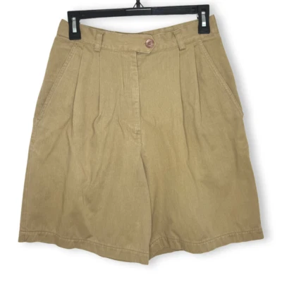 Pantalones Cortos Nike Mujer 12 Beige Pierna Ancha Plisado-Bolsillo Frontal De Colección Años 90 Golf Caqui Foto 1 de 4