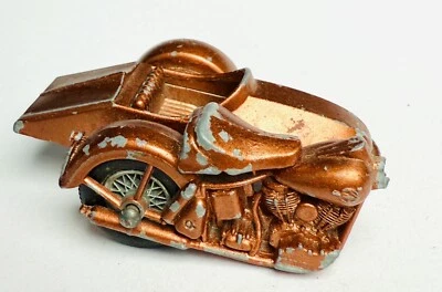 Vintage 1962 Matchbox Moko Lesney #66 Harley Davidson Bronze Brown Copper - Image 1 of 4