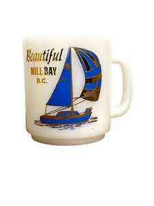 vtg milk glass mug mill bay BC - Picture 1 of 11