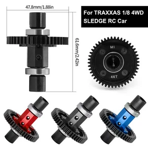 Gruppo asse dritto medio acciaio al carbonio 46T&52T per TRAXXAS 1/8 4WD SLEDGE RC - Foto 1 di 17