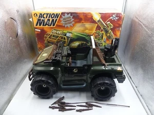Action Man 4x4 con lanzador de misiles cañón vehículo Jeep Hasbro de colección 17" - Imagen 1 de 20