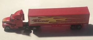 Hot Racing Cross Country Racing Red Maisto Semi Truck Tractor Trailer Rare - Picture 1 of 14