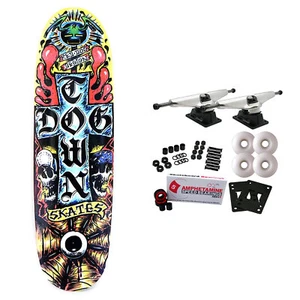 Dogtown Skateboard Complete Red Dog RxCx Egg Black/Yellow 9.0" x 31.95" - Picture 1 of 4