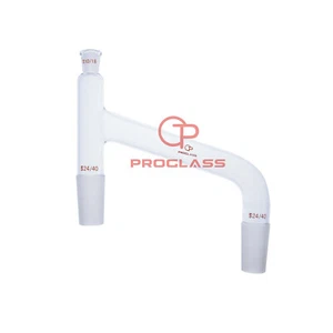 Laboratory Glass Parallel Distillation Adapter with top 10/18 - Picture 1 of 2