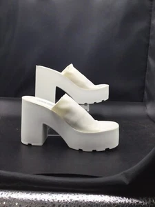 STEVE MADDEN - TRIXIE, White leather Size 8 Brand new - Picture 1 of 5