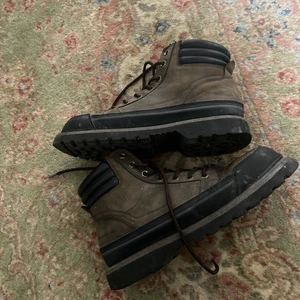 Eddie Bauer Men's Journeyman Steel Toe Work Boots Leather Brown/Black - Size 10m - Picture 1 of 6