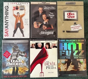 NEW! 6 DVD Comedies: Office Space, Team America, Hot Fuzz, Devil Wears Prada +++ - Picture 1 of 6