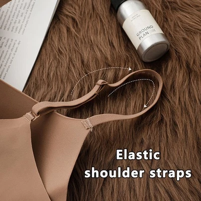 One Piece Seamless Bras Thin Gather Underwear No Steel Rings Bras Soft Underw FJ Foto 1 de 4