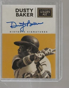 2014 Panini Golden Age Historic Signatures Dusty Baker ON CARD AUTOGRAPH DODGERS - Bild 1 von 2