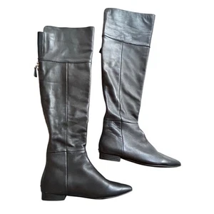 Chinese Laundry x Kristin Cavallari OTK Leather Flat Boots Sz 6.5 - Picture 1 of 4