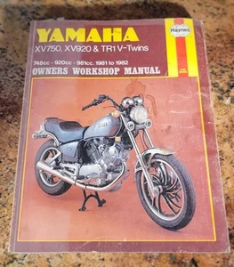 YAMAHA TR1, VIRAGO XV750 SE, XV750, XV920 HAYNES MANUAL 1981-1982 - Picture 1 of 7
