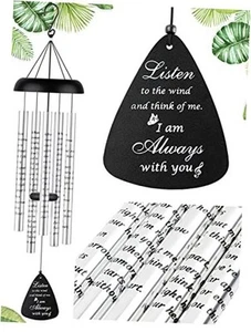 32'' Wind Chimes for Outside - Memorial Wind Chimes for Loss of Mother, Father - Picture 1 of 7