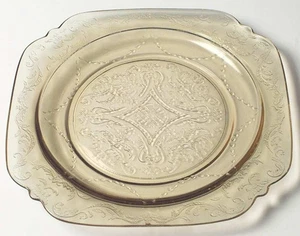 Plato de almuerzo ámbar Federal Glass Madrid 124448 - Imagen 1 de 1