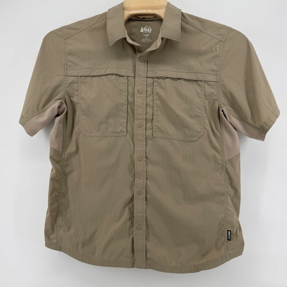 Pestaña enrollable ventilada REI Coop L Sahara Tech camping al aire libre peso ligero Foto 1 de 4