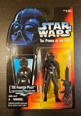 Figura de acción Star Wars Power of the Force TIE Fighter Pilot sin usar, en caja Foto 1 de 4