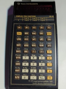 Texas Instruments TI-59 Programmable Calculator Solid State Software AS-IS - Bild 1 von 11