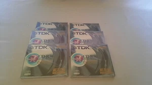 6 x NEUF ~ TDK CD-R74 Reflex X CD-Enregistreable 650 Mo 74 min ~ 8 x Multi Vitesses - Photo 1/3