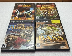 Lote Juegos Playstation 2 Ps2 Cabelas Bajo Alaskan Hunt Lego Star Wars Indiana - Imagen 1 de 8