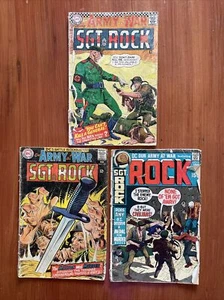 DC COMICS UNSERE ARMY IM WAR SGT ROCK 180 189 233! 3 COMIC SET! NIEDRIG/SCHLECHTE GRADE/FAIR - Bild 1 von 23