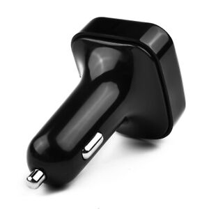 Car Charger USB-Cigarette Lighter Socket 2-Port Adapter FM-Transmitter