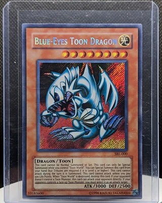 Yu-Gi-Oh! TCG Blue-Eyes Toon Dragon SRL-000 Holo Secret Rare - Image 1 of 2