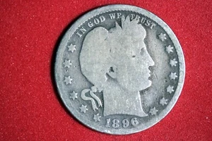 ESTATE FIND 1896 - O BARBER QUARTER!! #N01152 - Picture 1 of 2