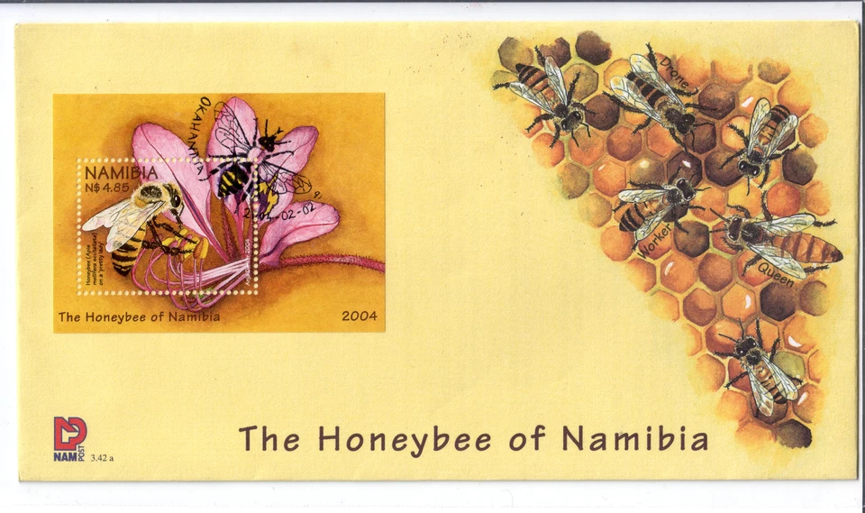 Namibia 2004 The Honeybee of Namibia FDC S/Sheet - Image 1 of 1