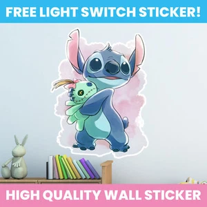 STITCH WALL STICKER DECAL LILO & STITCH DECOR KIDS BEDROOM DECORATION - Picture 1 of 1