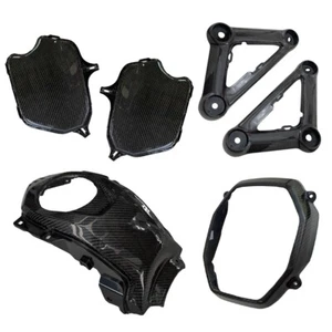 SET OF 4 BODY COVERS CARBON BLACK FIT FOR HONDA NEW MSX GROM 125 2021-2024 - Picture 1 of 6