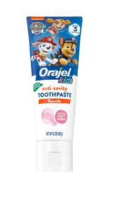 Orajel Kids Paw Patrol Anti-Cavity Fluoride Toothpaste Natural Fruity Bubble - Picture 1 of 6