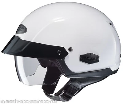 HJC IS-Cruiser Motorcycle Half Helmet White XXL 2XL 2X Sunshield DOT - Image 1 of 2