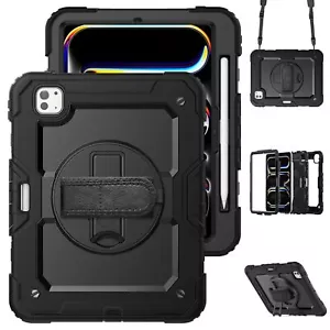 Case For Apple iPad Pro 11 2024 M4 6th Gen. Cover Hybrid Outdoor Case Pouch - Picture 1 of 37