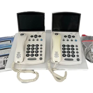 Two CapTel 840i Captioned Telephone WiFi Answering Machine Deaf Hearing Impaired - Zdjęcie 1 z 8