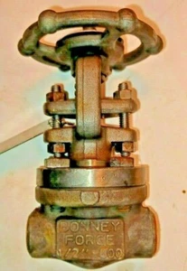 1/2" 800 LB Gate Valve, Bonney Forge HL 12-LE, Forged Steel, Socket Weld - Picture 1 of 2