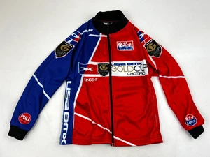 NEW DK Bike Sweater Youth Small S Red Blue BMX Full Zip Long Sleeve Tangent -1- - Picture 1 of 13