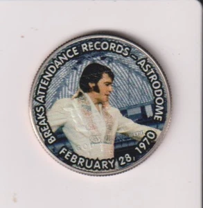 ELVIS PRESLEY COIN COLLECTION BREAKS ATTENDANCE RECORDS AT ASTRODOME - Picture 1 of 1