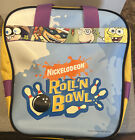 Viacom Brunswick Nickelodeon Roll ?N Bowl Bowling Ball Bag Yellow & Purple 2003