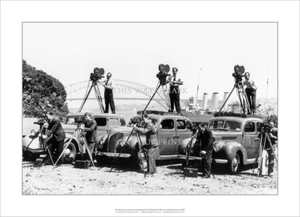 Fox Movietone News Crews A3 Art Print – Sydney Domain 1938 – 42 x 29 cm Poster - Picture 1 of 3
