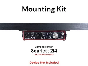 Desk Mount Kit for Focusrite Scarlett 2i4 (Gen 1 & 2), Under Desk Mount Brackets - Picture 1 of 8
