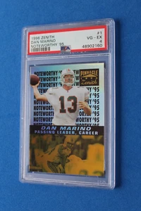 Pinnacle Zenith 1996 fútbol notable '95 Dan Marino #1 PSA 4 - Imagen 1 de 3