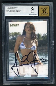 JESSICA GOMES 2008 SPORTS ILLUSTRATED SI SWIMSUIT Autograph AUTO CARD BGS 9.0 - Picture 1 of 2