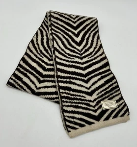 Coach Zebramuster Schal Damen Einheitsgröße Wolle Kaschmir Angora - Bild 1 von 9