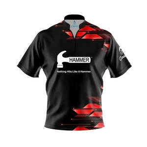 *Best Gift* Custom Hammer Red Luxury Strikes Bowling Jersey - All Size - Picture 1 of 6