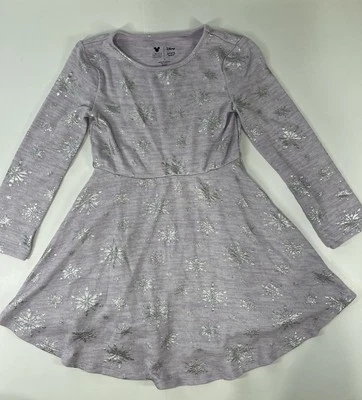 Vestido Disney Frozen Edición Limitada Púrpura Claro Lámina Lila Copo de Nieve Talla 5 Foto 1 de 4